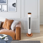Seville Classics - Ventilateur tour oscillant UltraSlimLine avec éclairage – blanc-Brevet en instance