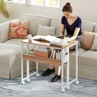 HOMCOM - bureau pliant roulant 31,5 po avec roulettes et sac de rangement - naturel-Le bureau pliant peut être utilisé comme table d’appoint pour s’adapter aux espaces étroits