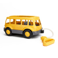 Green Toys - Chariot Autobus Scolaire - Jaune-Fabriqué à partir de plastique 100 % recyclé