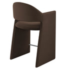 Modway - Talia 37 pouces Cuir végane Tabouret de comptoir - Marron chocolat-Goupilles de pied protégeant le plancher