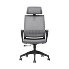 Brassex - Chaise de bureau Jared - Gris-La conception ergonomique comprend une assise en mousse haute densité et des accoudoirs fixes pour soutenir votre corps, même pendant vos journées les plus longues