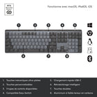 Logitech - MX Mechanical Clavier Sans Fil Rétroéclairé Performant - Boutons Tactiles Silencieux-Chargement Rapide USB-C: Le clavier MX Mechanical reste chargé pendant 15 jours sur une charge complète ou plus de 10 mois avec le rétroéclairage éteint