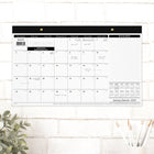 AT-A-GLANCE - Sous-main mensuel 2026 - 10 7/8 po H x 17 3/4 po l - bilingue-Design classique noir et blanc