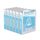Davis Group Super offre Easyview, Reliure View à anneaux inclinés en D, 1.5 po, personnalisable, paquet de 6 - Blanc-3 Reliure À Anneaux