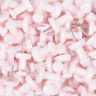 JAM Paper - Punaises colourées - rose pastel - paquet de 100-Gardez vos travaux scolaires, vos travaux de bureau, vos projets artistiques et visuels organisés avec des punaises colourées !