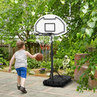 HOMCOM – Panier de basketball ajustable 51 à 64 po-La hauteur réglable permet aux adultes aussi de participer à l’amusement 

