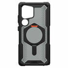 UAG - Plasma XTE Rugged Kickstand Case avec aimant pour Samsung Galaxy S25 Ultra - Noir/Orange-Support intégré avec plusieurs modes de visionnage
