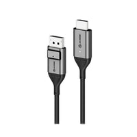 ALOGIC - Câble Ultra DisplayPort 1.4 vers HDMI - 4K 60 Hz - Actif - 2 m-Plug and Play - Chipset actif - Le câble HDMI intègre un chipset pour la conversion ACTIVE. Ce câble ACTIVE est compatible avec les sorties DisplayPort ou DisplayPort non compatibles DP++, comme celles d'une carte vidéo comme AMD Eyefinity. Il est également compatible avec les sorties DP++. Plug and Play, ce câble permet une utilisation immédiate sans installation de pilote ni de logiciel.
