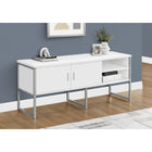 Monarch Specialties - Credence De Bureau - 72 po L - Travail - Travail - Portes De Stockage - Qualité Commerciale - Stratifié Blanc-Un grand espace de rangement avec des étagères fixes sur toute la longueur de la crédence et un placement flexible des portes de rangement qui peuvent être assemblées des deux côtés pour les documents, le matériel d'étude et les appareils électroniques