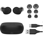 Jabra Elite 7 In-Ear Active True Wireless Noise Cancelling Black ecouteurs-Construction : fabrique avec un compose special de caoutchouc de silicone liquide qui maintient les oreillettes plus solidement dans l'oreille sans avoir besoin d'ailes d'oreille, ShakeGrip est un materiau ingenieux qui est incroyablement doux malgre sa prise ferme.