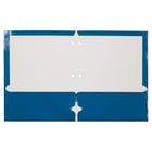 JAM Paper - Dossiers scolaires laminés brillants à 3 trous et à deux pochettes - bleu - Paquet de 6-Taille : 9,25 x 11,5 pouces. S'adapte facilement aux documents de 8,5" x 11".