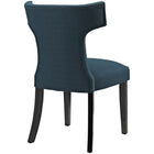 Modway - Curve Tissu Fauteuil d’appoint de salle à manger Ensemble de 2 - Azure-Jambes élégantes et effilées