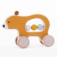 Bigjigs Toys - Ours à pousser-Ours à pousser fabriqué à partir de matériaux certifiés FSC (FSC C147826)