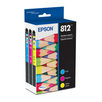 Epson - Cartouches d'encre T812 - Capacité standard - Cyan/Magenta/Jaune-Qualité photo supérieure à celle des photos de labo