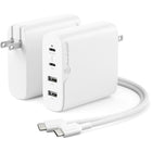 ALOGIC - Chargeur 100 W Rapid Power 4 ports USB PD GaN - blanc-Technologie au nitrure de gallium (GaN)