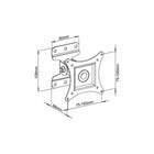 Techly - Support mural inclinable pour téléviseurs de 13 à 30 po, (ICA-LCD 201BK)-Trous de fixation ajustables pour normes VESA 75x75 et 100x100 mm