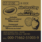 Crayola - Seaux d'argile séchée à l'air libre, 2,5 lb, assortis, paquet de 4-AMÉLIORER LA TRADITION : L'argile Crayola Air-Dry est plus lisse, plus fine et moins collante que l'argile traditionnelle, et elle ne nécessite pas de four. Utilisez des techniques telles que le pincement, l'enroulement, la plaque, le marquage et la soudure , faites des empreintes estampées, des perles , incrustation d'objets trouvés.