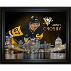 Sidney Crosby 16x20 Skyline PhotoGlass impression Penguins - Impression encadree - 20" x 16"-Qualité supérieure - virtual frames