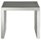 Modway - Gridiron Bancs Ensemble de 3 - Argent-7