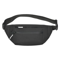 Nicci - Sac banane avec poche avant zippée - Noir-Compartiment principal à fermeture éclair