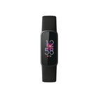 Fitbit - Luxe Bracelet d’activité forme et bien-être - Noir/Acier inoxydable graphite-Détendez-vous et surveillez votre stress grâce aux minutes de pleine conscience, au score de gestion du stress et bien plus