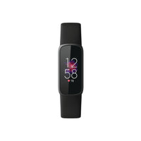 Fitbit - Luxe Bracelet d’activité forme et bien-être - Noir/Acier inoxydable graphite-Détendez-vous et surveillez votre stress grâce aux minutes de pleine conscience, au score de gestion du stress et bien plus