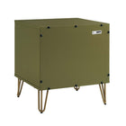 Manhattan Comfort - DUMBO 20,07" Table de nuit moderne 2 tiroirs - Vert olive - Lot de 2-Assemblage Snap It Comprend des rainures internes de haute qualité pour un assemblage simple, sans outils requis