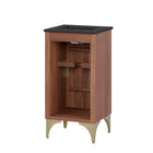 Modway - Daylight 18" Vanette de salle de bain - Noyer noir-Rangement spacieux