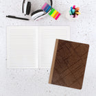 Hilroy - Journal marron gaufré - 6 po x 8 po - 96 Feuilles-Papier 80 g/m2