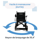 Journey - Air Elite Fauteuil électrique pliant léger - rouge-Se plie en quelques secondes sans outils pour un rangement et un transport facilités