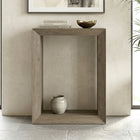 Hudson&Canal - Console Osmond 22" L - Chêne gris vieilli-Fini en chêne gris vieilli aspect bois