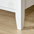 HOMCOM - Table d’appoint étroite - blanc-Couleur : Blanc 