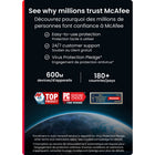 McAfee - Total Protection logiciel antivirus pour 1 appareil(Windows/Mac/Android/iOS/ChromeOS) - abonnement d'un an avec renouvellement automatique [téléchargement]-Protégez votre appareil contre les dernières menaces grâce à l'antivirus primé de McAfee.