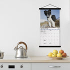 DateWorks - Calendrier Mural 16 Mois 2025 Chiots - 12 po x 12 po - Bilingue-12 po x 12 po