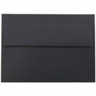JAM Paper - Enveloppes d'invitation A6 doublées d'aluminium - 4,75 x 6,5 - lin noir avec feuille d'or - Paquet de 25-Parfait pour le courrier personnel, les envois professionnels, les cartes de voeux, les annonces et bien plus encore !