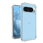 Blu Element - Étui robuste DropZone pour Google Pixel 9/9 Pro - Transparent-Bords surélevés pour protéger la caméra et l'écran