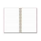 Studio Oh! - Cahier à spirale de format moyen - 5-3/4 po x 8-3/4 po - Ligné - 80 feuilles - Défilé de léopards-Reliure spirale Wire-O apparente