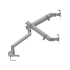 Uplite – Support réglable pour deux moniteur de 17 à 35 po à mouvement complet - argent-Le bras ajustable offre une inclinaison de 90° , pivotant de 180°, rotation de 360°