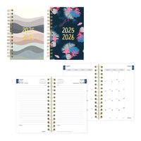 Blueline - 2025-2026 agenda académique quotidien/mensuel - 8 po x 5 po - Collection Océan - Anglais-12 mois, août 2025 à juillet 2026