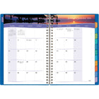 Mead - Agenda hebdomadaire/mensuel escapade tropicale 2026 - 8 1/2 po H x 5 1/2 po l - couleurs assorties - bilingue-Couverture en poly bleu ou sarcelle (choix de couleur non disponible)