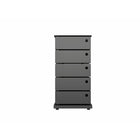 Simply - Unité de stockage 14.96"W x 10.43"D x 28.35"H - Noir-Construction robuste en acier dotée d'un fini résistant aux rayures.