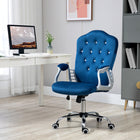 Vinsetto - Chaise de bureau avec hauteur et inclinaison réglables - bleu-Faites une pause et détendez-vous grâce à la fonction d’inclinaison