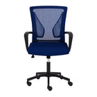 Chaise de bureau Cooper Mesh de CorLiving - Bleu-Confort ergonomique : Le dos en maille profilée offre un soutien lombaire et favorise la circulation de l’air.