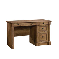 Sauder 53"W La Collection Palladia Bureau - Finition Vintage Oak-Grand tiroir/tablette doté d'un panneau rabattable pour clavier et souris