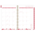 Cambridge - Agenda hebdomadaire/mensuel Thicket 2025 - 8-1/2 po H x 5 1/2 po l - Multicolore - Bilingue-Un mois sur 2 pages avec blocs quotidiens, une section de notes et des calendriers de référence des mois passés / futurs 
