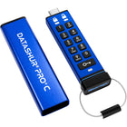 iStorage - Clé USB-C chiffrée datAshur PRO+C - 128 Go-Avec l’authentification par code PIN, les administrateurs fournissent aux utilisateurs un code PIN unique de 8 à 15 chiffres qui doit être saisi via le clavier intégré avant de le connecter à un appareil compatible USB
