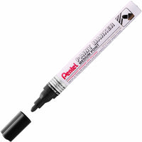 Pentel - Marqueur de peinture - Pointe moyenne - Pointe ogive - Encre noire-Séchage rapide