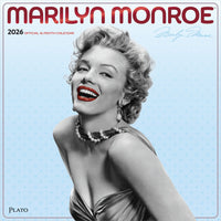 Plato - 2026 Marilyn Monroe Officiel Calendrier mural Suspendu Mensuel - 30,5 cm l x 61 cm H - Anglais-Photographie - Chaque mois, découvrez de superbes photographies ou œuvres d'art en couleur