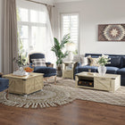 HOMCOM - Table d’appoint avec rangement - chêne-Peut être utilisé comme table d’appoint pour canapé, table de chevet ou console 
