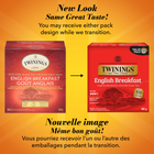 Twinings - Sachets de thé noir Goût Anglais - paquet de 50-Offre une tasse satisfaisante avec une couleur rouge cuivré distinctive et une finale équilibrée